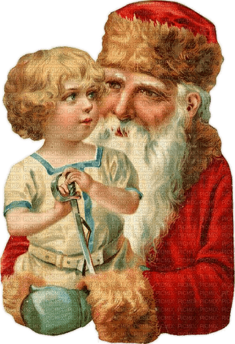 Weihnachtsmann, kind - gratis png