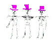 Squelettes qui dansent - Bezmaksas animēts GIF