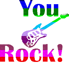 You Rock - GIF animate gratis