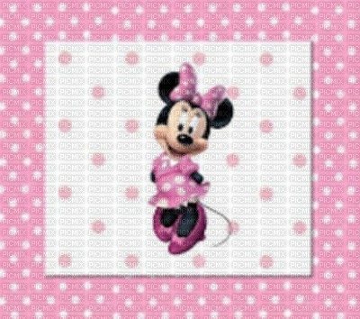 image encre couleur  anniversaire effet à pois Minnie Disney  edited by me - zadarmo png