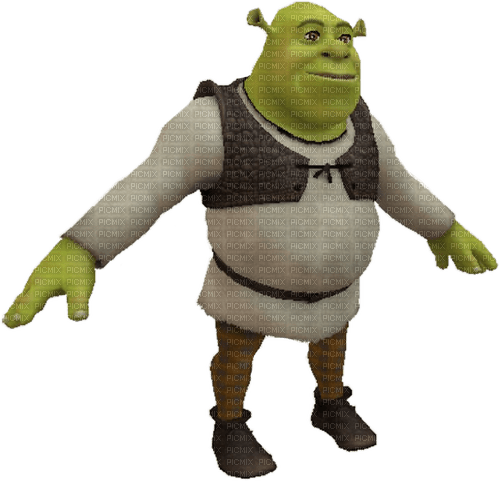 Shrek t pose - PNG gratuit