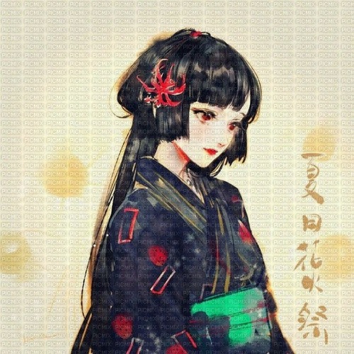 Anime kimono ❤️ elizamio - ilmainen png