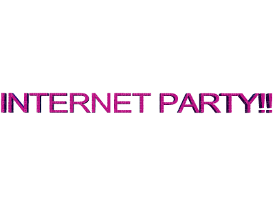 Internet Party 3D Text - Δωρεάν κινούμενο GIF