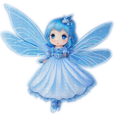 Smol Blue Fairy - bezmaksas png