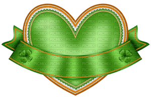 Kaz_Creations St.Patricks Day Deco Heart Love - png gratuito