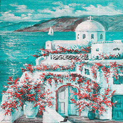 background summer vintage greek background glitter - Nemokamas animacinis gif