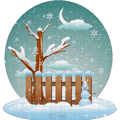 Winter snow background - Animovaný GIF zadarmo