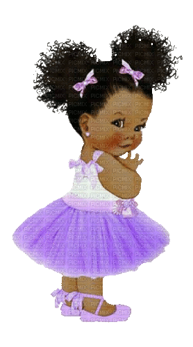 Baby, negroid, lila, - Animovaný GIF zadarmo