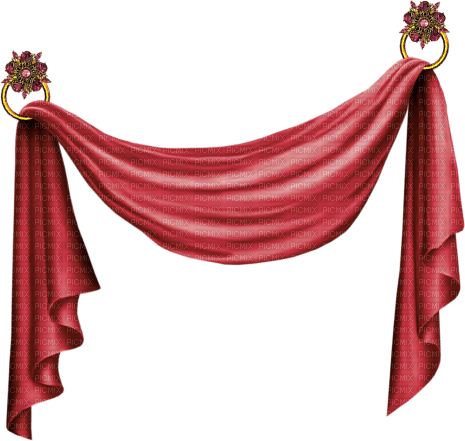 red drapery - png ฟรี