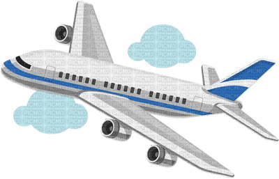 Kaz_Creations Aeroplane Clouds - PNG gratuit