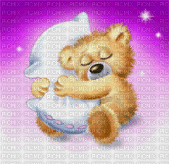 Cute Teddy Bear - GIF เคลื่อนไหวฟรี