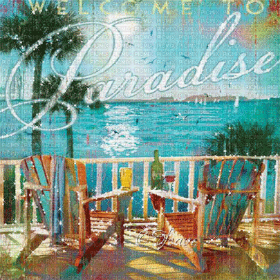 soave background animated summer tropical vintage - Kostenlose animierte GIFs