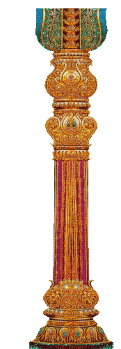Pillar Gold India Temple - GIF animado grátis