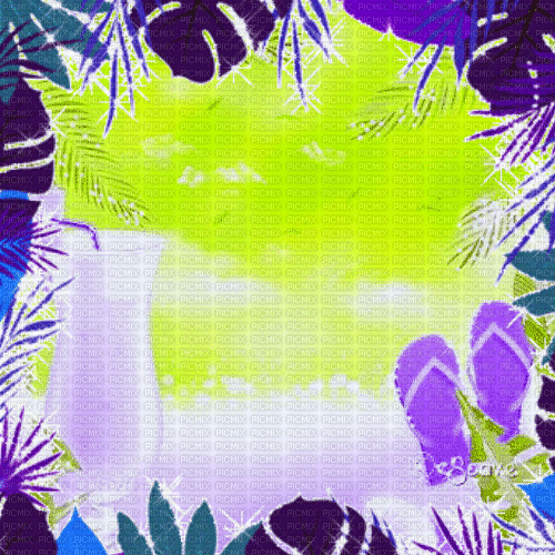 Ve / BG / tropical.anim.green.purple.idc - Darmowy animowany GIF