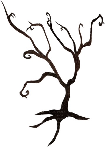 gothic deco png halloween kikkapink tree - PNG gratuit