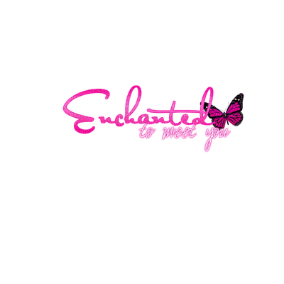 Kaz_Creations Logo Text Enchanted to meet you - 免费PNG
