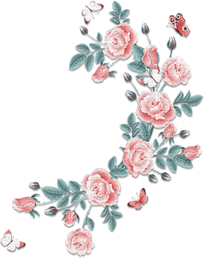 soave deco flowers rose branch vintage spring - δωρεάν png