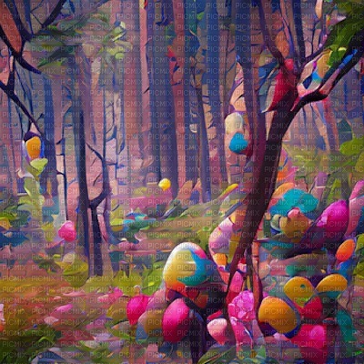Easter Forest - безплатен png