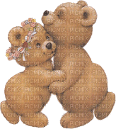 Hugging Teddy Bears - GIF animado gratis