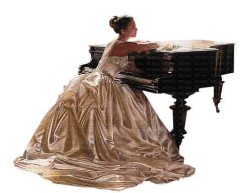 dama i  piano dubravka4 - png gratuito