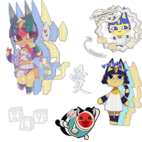 Ankha/Don chan overlay (Created with PicsArt) - bezmaksas png