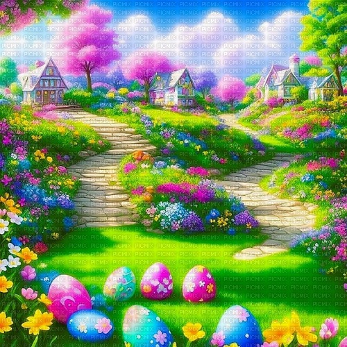 Background - Easter - Spring - png gratis