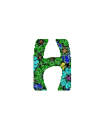 Kaz_Creations Alphabets Letter H - GIF animado gratis