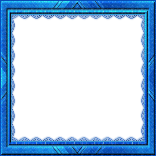 frame vintage blue - nemokama png