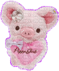 Piggy Girl glitter - GIF animado gratis