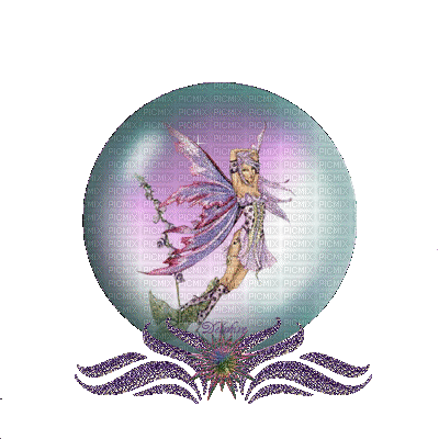 fairy snow globe - Безплатен анимиран GIF