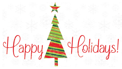 Happy Holidays.Text.Victoriabea - Free PNG