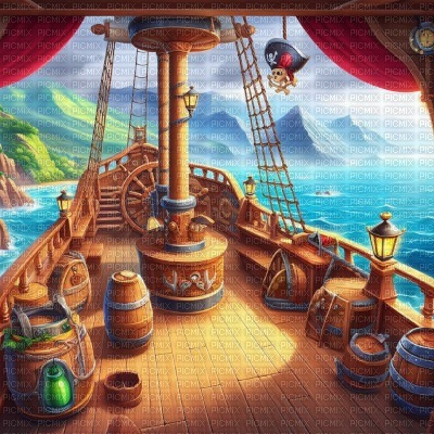 Pirate Ship Deck - bezmaksas png