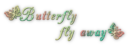 soave text butterfly deco pink green yellow - ingyenes png