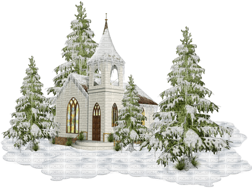 winter deco snow house tree rox - besplatni png