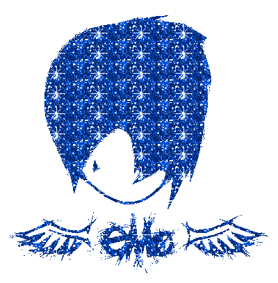 blue glitter emo boy - GIF animasi gratis