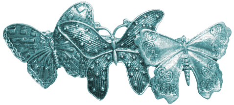 kikkapink deco scrap hair butterflies - δωρεάν png