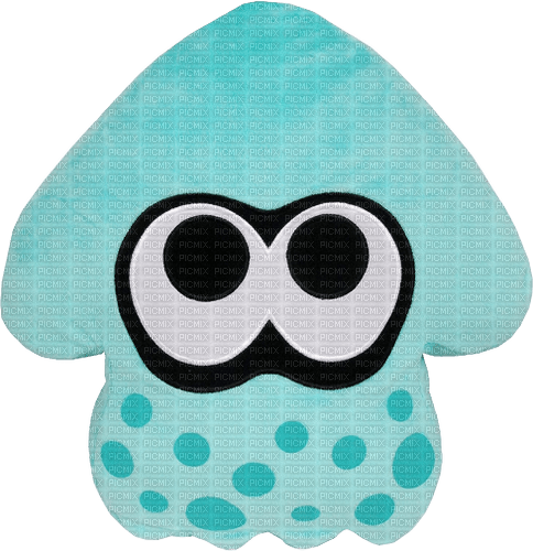 turquoise squid cushion - zadarmo png