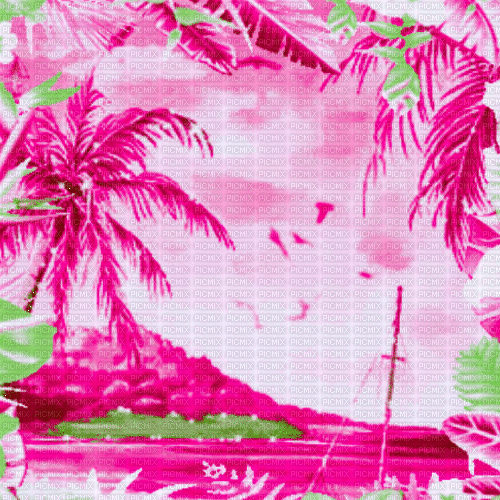 JE/ BG. animated.tropical.pink.idca - 無料のアニメーション GIF