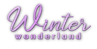 soave text winter wonderland purple - darmowe png