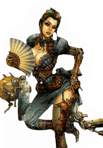 femme ,Steampunk, Cyberpunk,Adam64 - png grátis