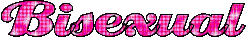 Bisexual pink glitter text - GIF animé gratuit