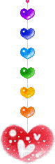 Rainbow hearts - Free animated GIF