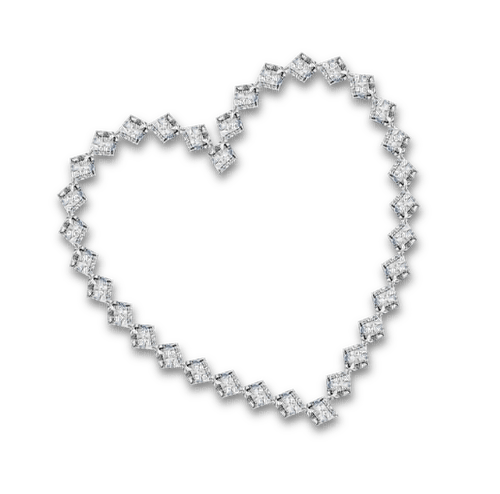 Frame heart brillian - Free PNG