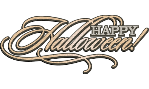 halloween text by nataliplus - PNG gratuit