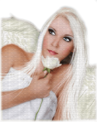 Kaz_Creations Angel Woman Femme Flowers - безплатен png