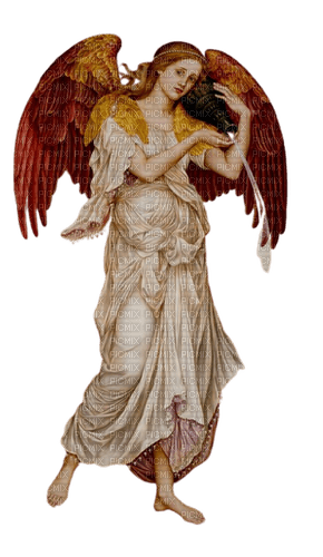 angel with vase - gratis png