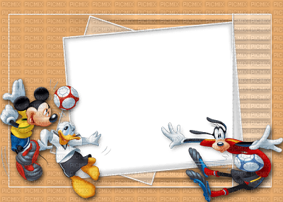 image encre bon anniversaire football color effet  Mickey Disney edited by me - kostenlos png