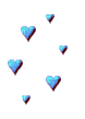 blue hearts gif - Bezmaksas animēts GIF