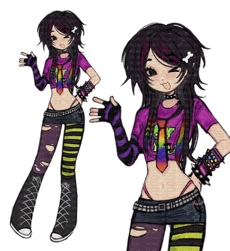 Emo girl ❤️ elizamio - 免费PNG