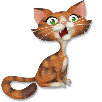 Kaz_Creations Cartoon Cat - bezmaksas png
